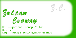 zoltan csomay business card