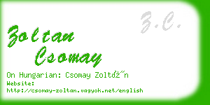 zoltan csomay business card